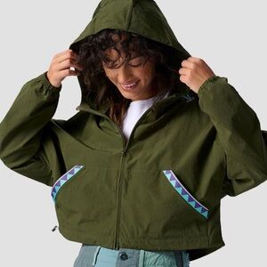 Backcountry Cropped Full Zip Hooded Jacket